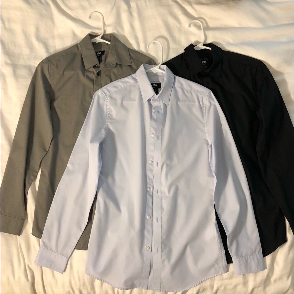 H&M Slim Fit Easy Iron Shirts